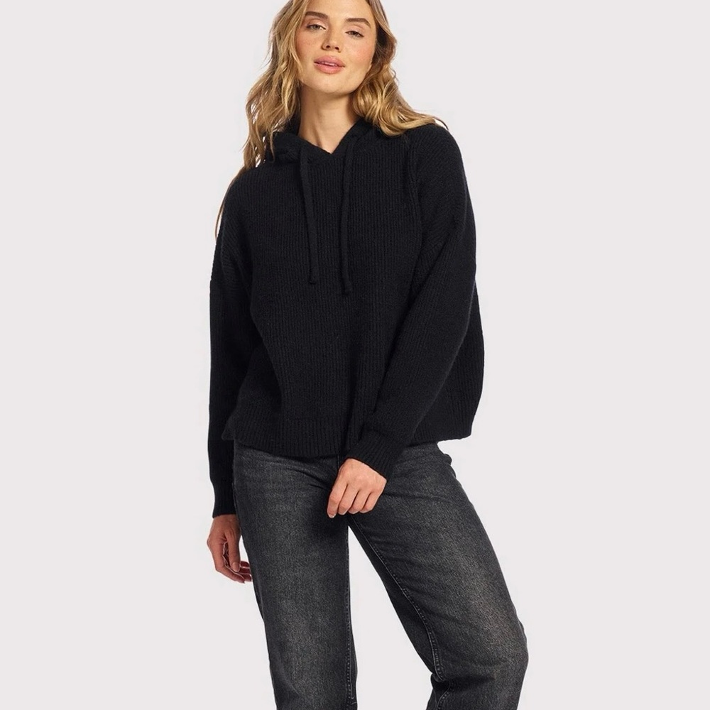 Nuuds Cozy Knit Ribbed Hoodie Sweater